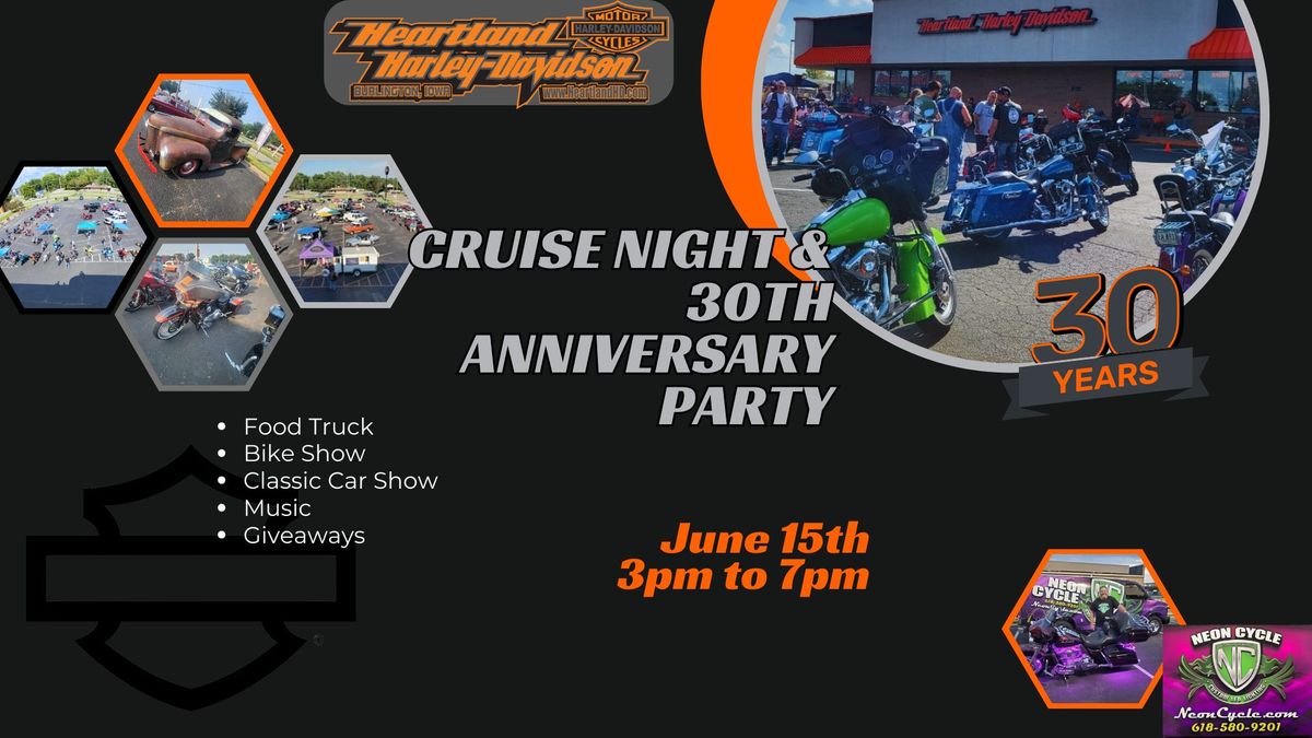 Cruise Night and 30th Anniversary Party 