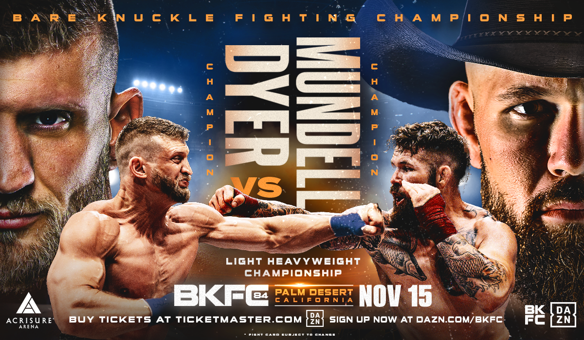 Bare Knuckle Fighting Championship: Josh Dyer vs David Mundell at Acrisure Arena
