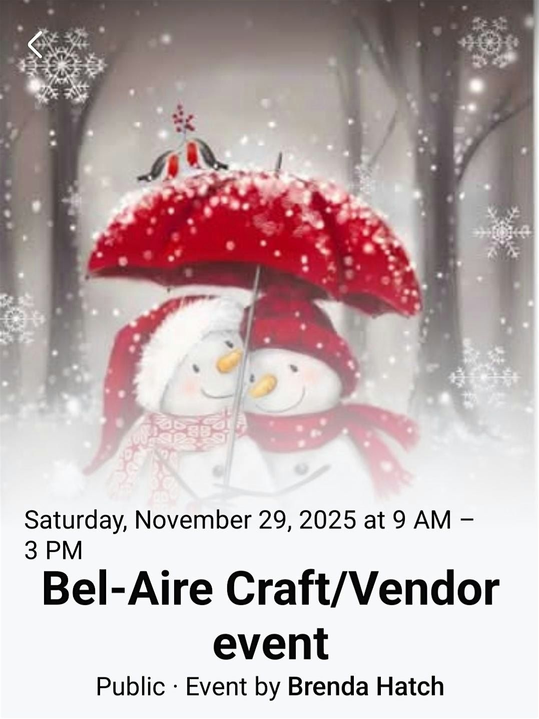 Bel-Aire Craft\/Vendor event
