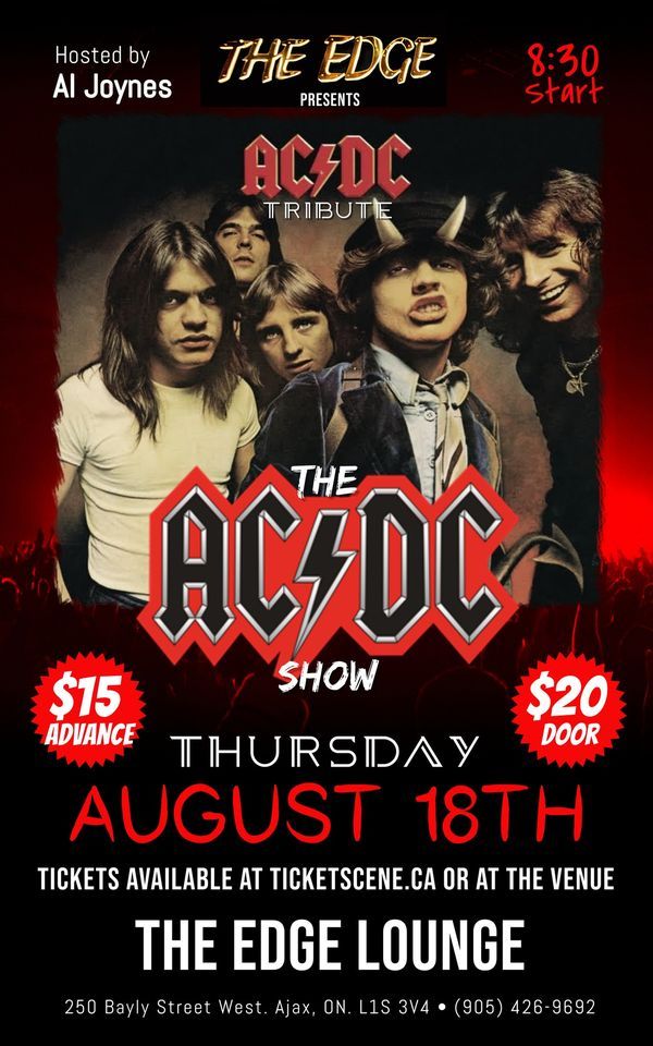 THE AC/DC SHOW The Edge Lounge, Ajax, ON August 18, 2022
