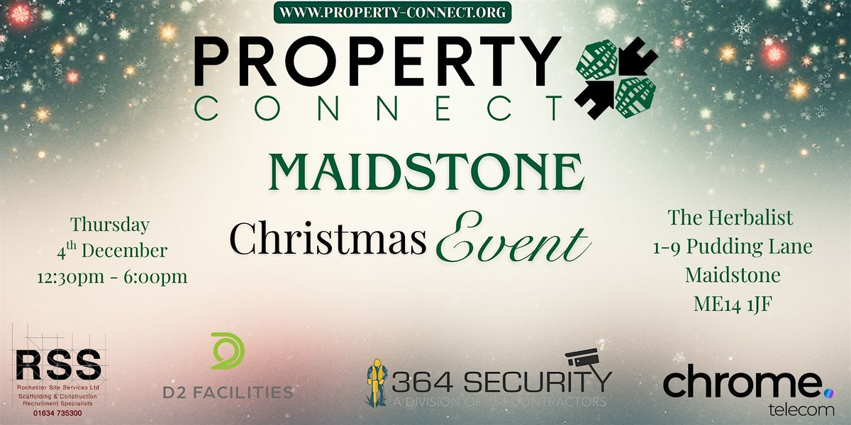 Property Connect Connect Maidstone Christmas Networking 4th December