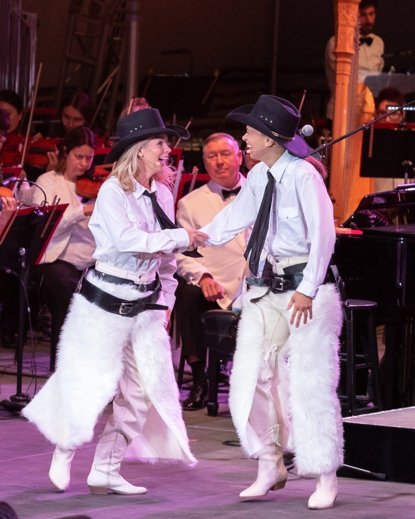 Sutton Foster and Kelli O'Hara at Davies Symphony Hall