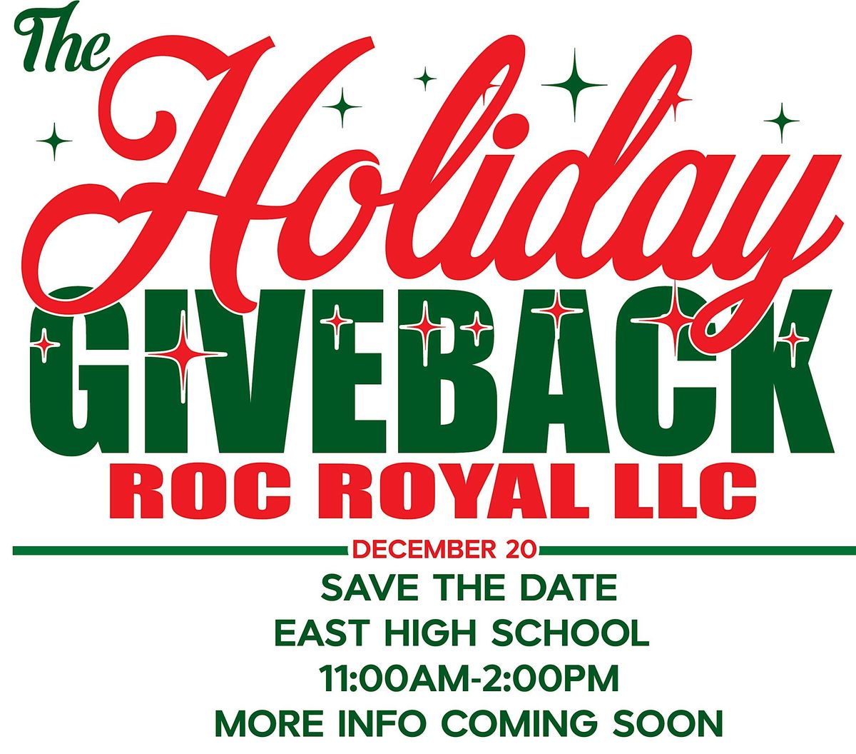12 Annual Holiday Giveback & Toy Giveaway