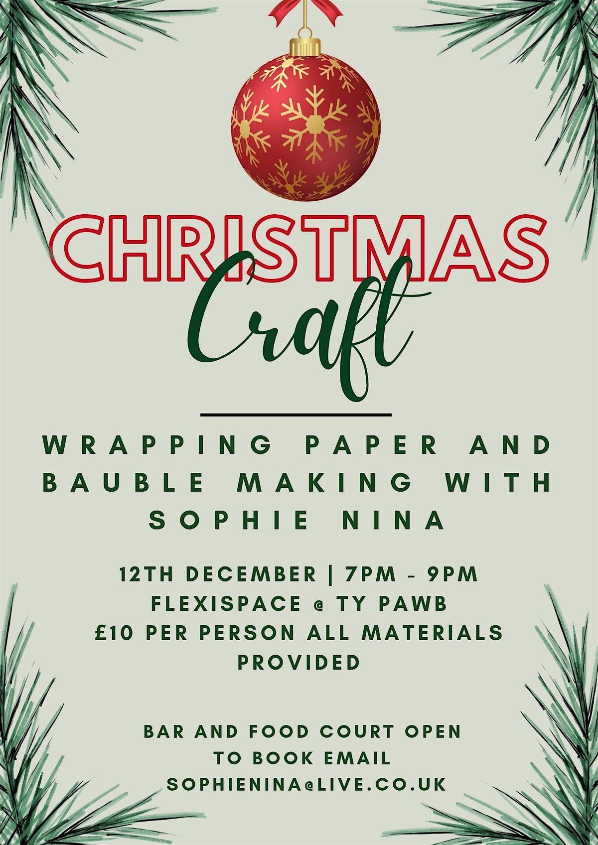 Christmas Craft At Ty Pawb