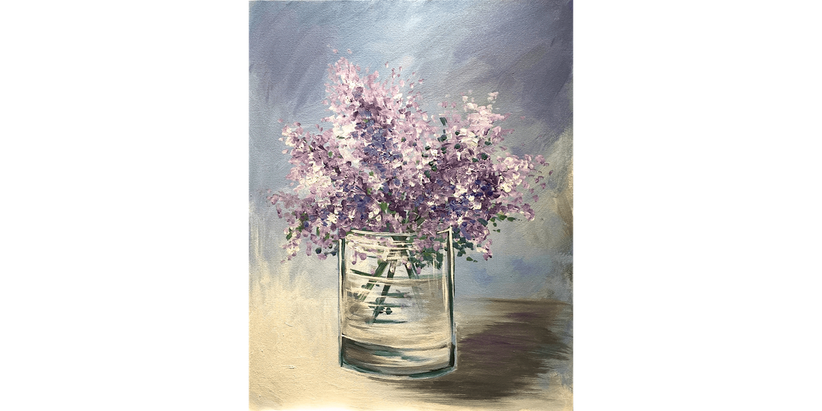 Lilacs in a Glass - Paint and Sip in Norfolk | Classpop!\u2122