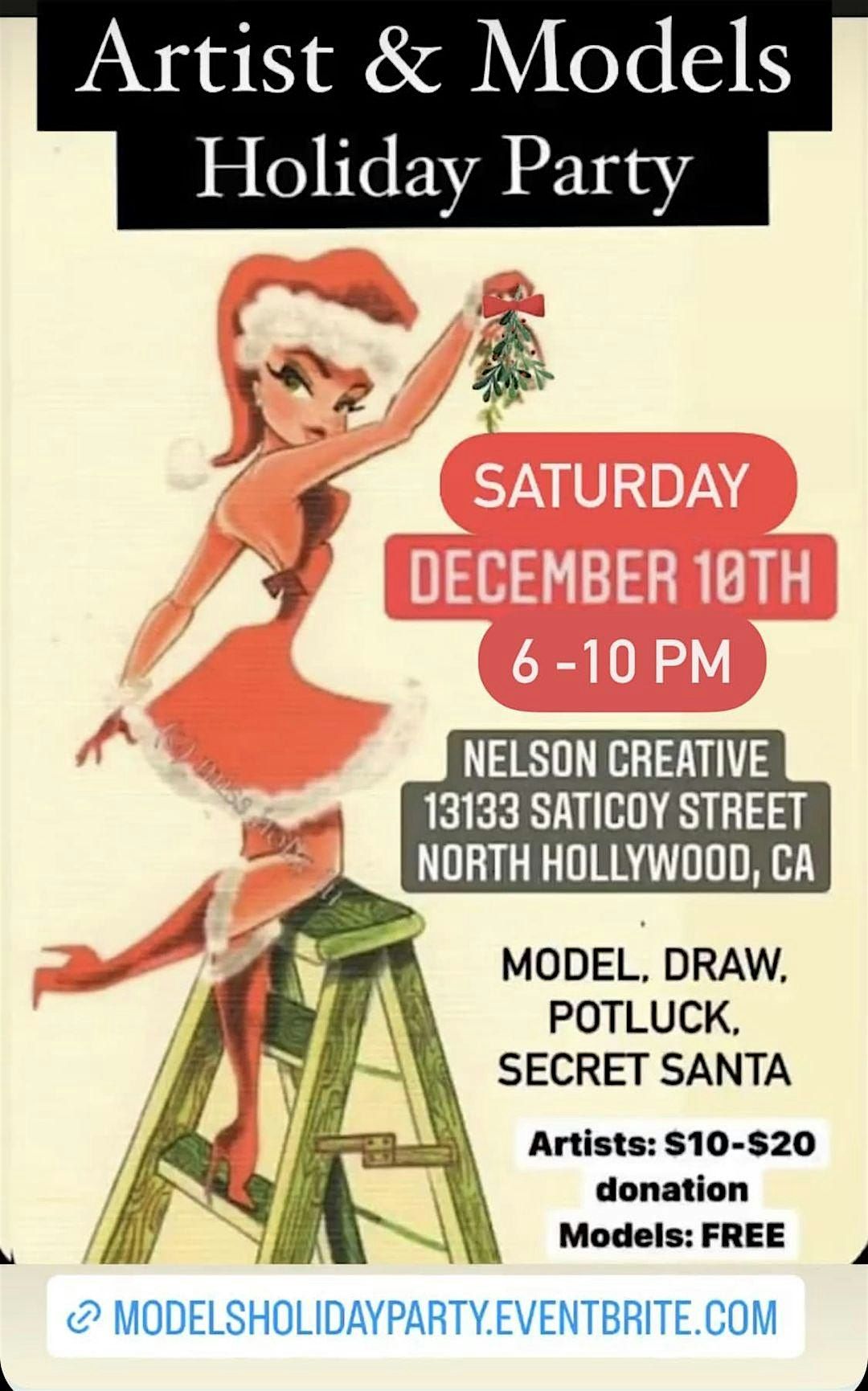 Annual Artists & Models Holiday Party & Drawing Marathon 2025