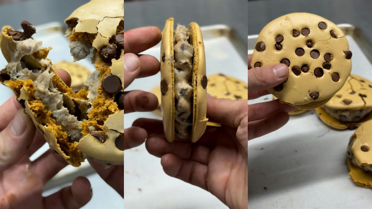 Chocolate Chip Cookie Macaron  baking class