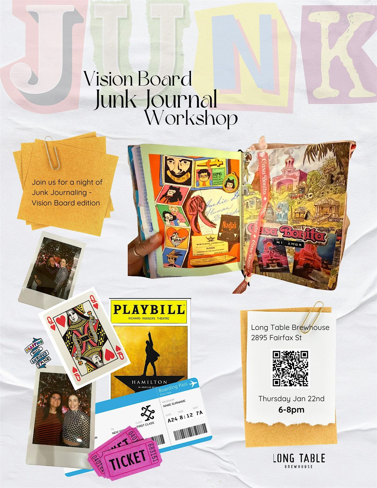 Vision Board Junk Journal Workshop