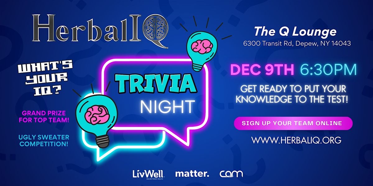 Herbal IQ Trivia Night "What's Your IQ?"