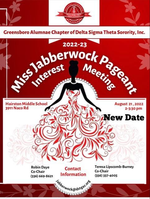 Miss Jabberwock Pageant Interest Meeting | Otis L Hairston Sr Middle ...