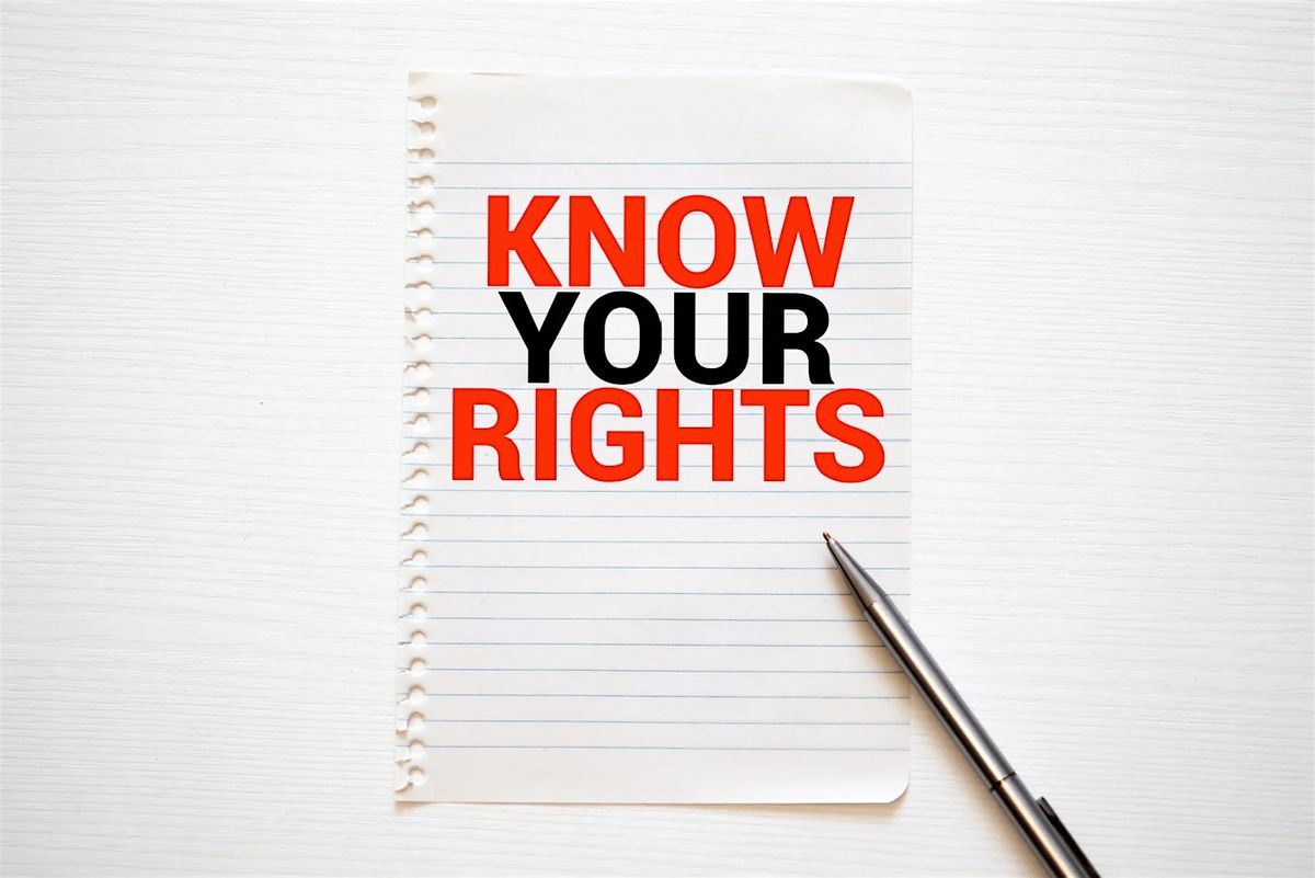 My Rights Your Rights Know Your Rights at Brooklyn Public Library - Sunset Park Branch on ...