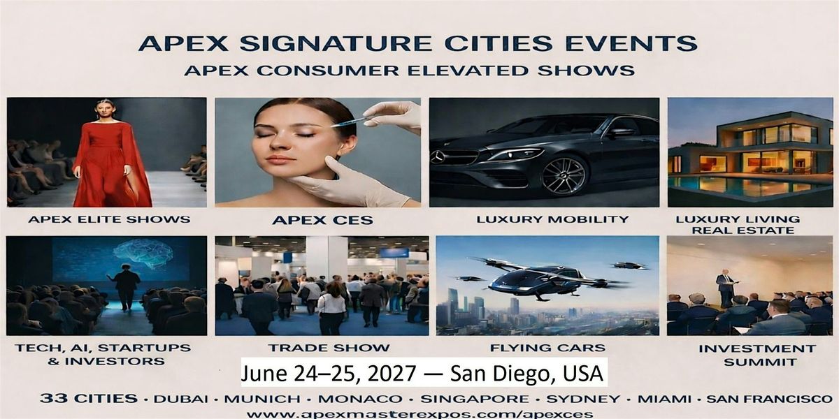 Apex CES \u2013 Consumer Elevated Shows in San Diego