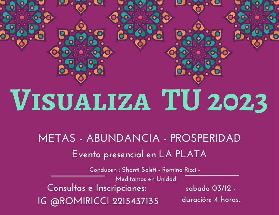 VISUALIZA TU 2023 presencial en LA PLATA La Plata December 3, 2022