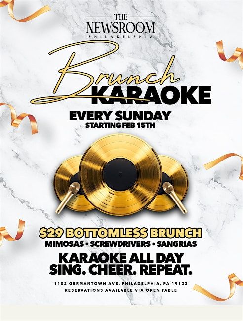 Bottomless Karaoke Brunch at The Newsroom Speakeasy | Every Sunday
