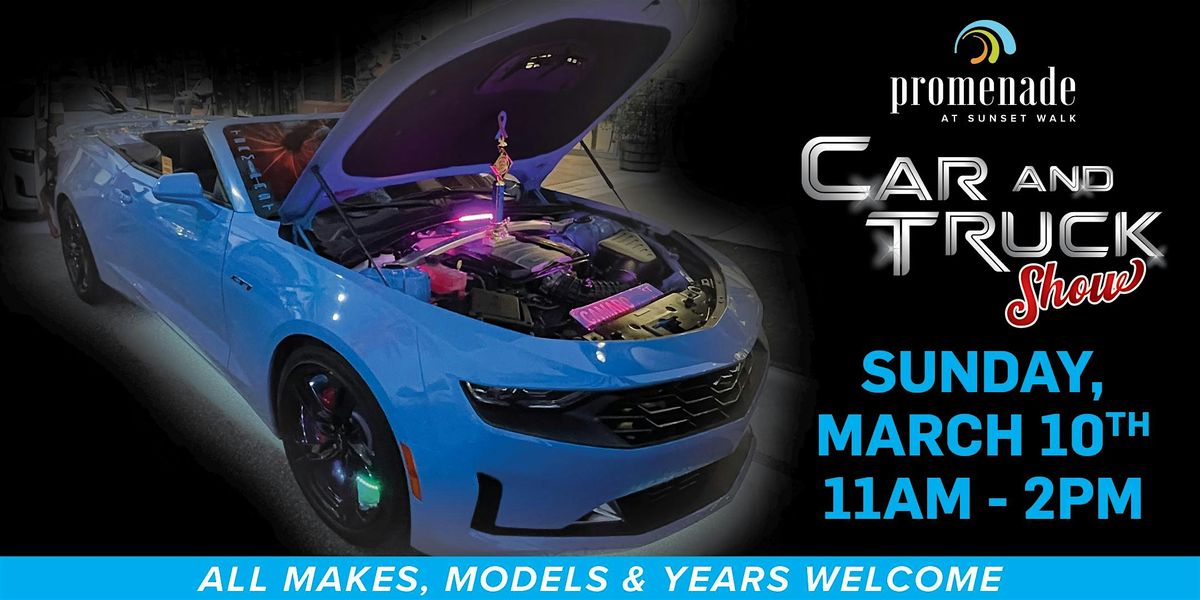 Promenade Second Sunday Car & Truck Show - FREE Admission & Top 3 Trophies