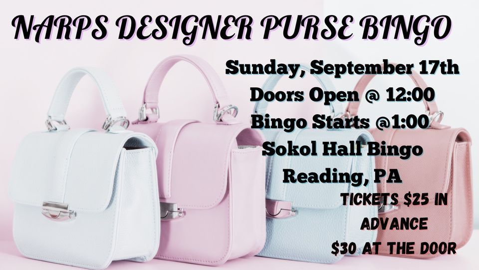 NARPS Designer Purse BINGO