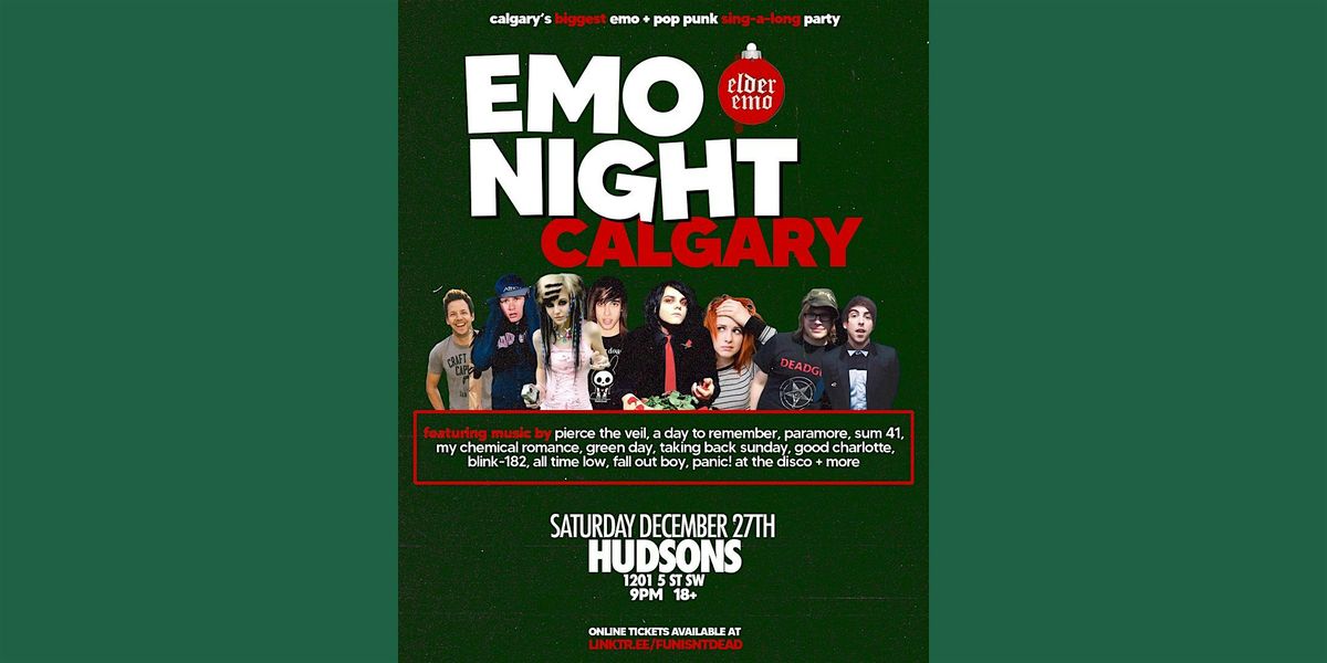 EMO NIGHT CALGARY @ HUDSONS