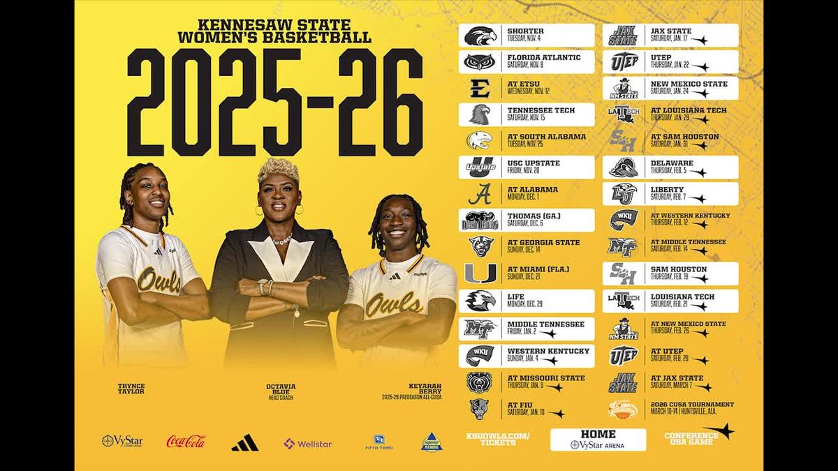 Georgia State Panthers Women's Basketball vs. Kennesaw State Owls