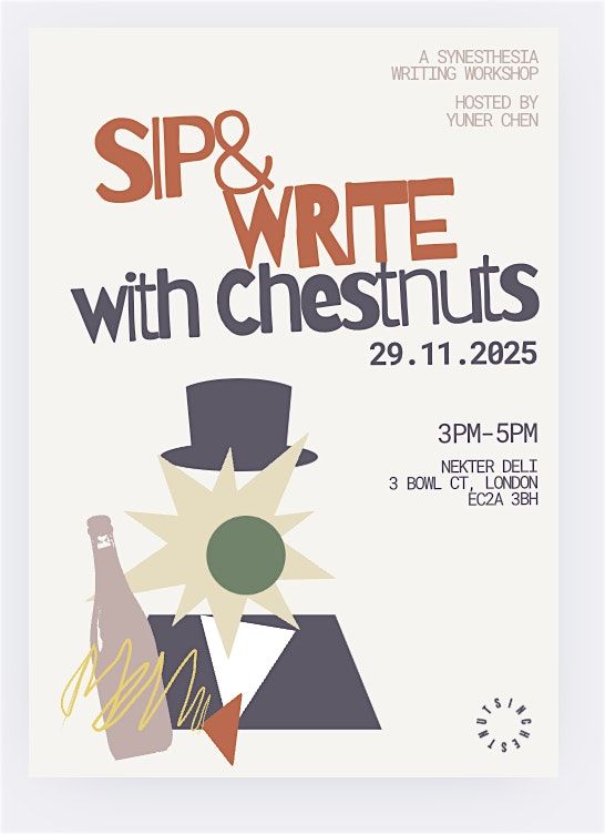 Sip and Write with CHESTNUTS