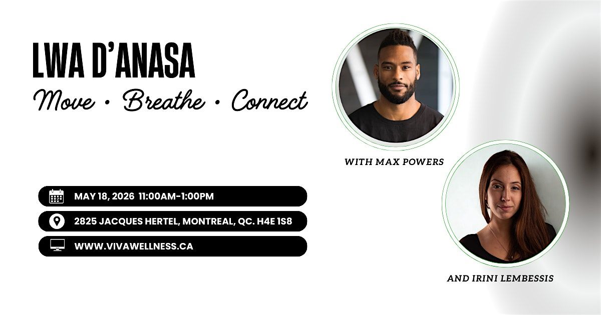 Lwa D\u2019Anasa: Animal Flow, Breathwork, Yoga & Caca