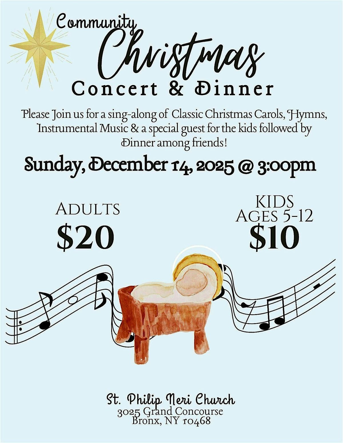 St. Philip Neri Community Christmas Concert & Dinner