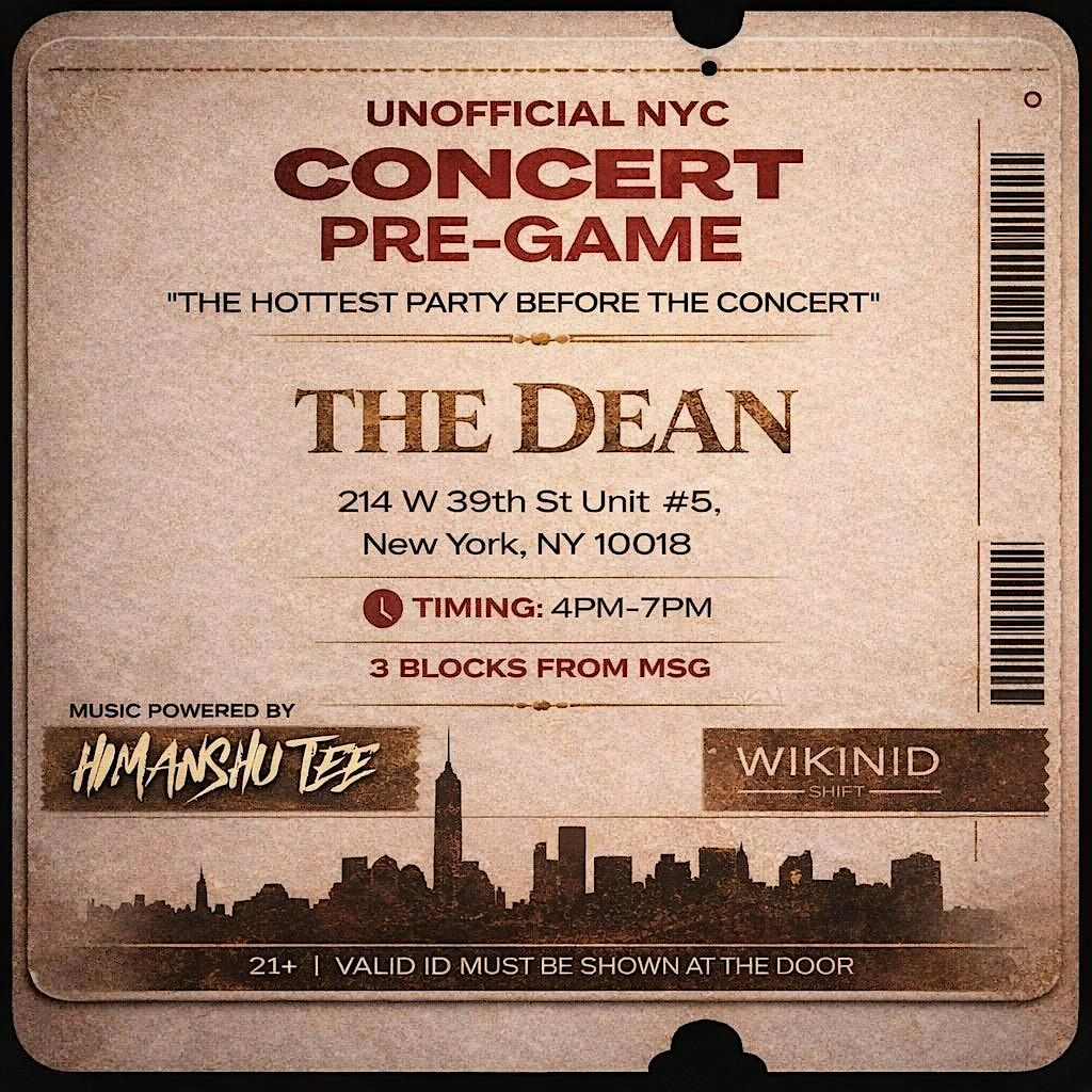 Unofficial Tour - PREGAME