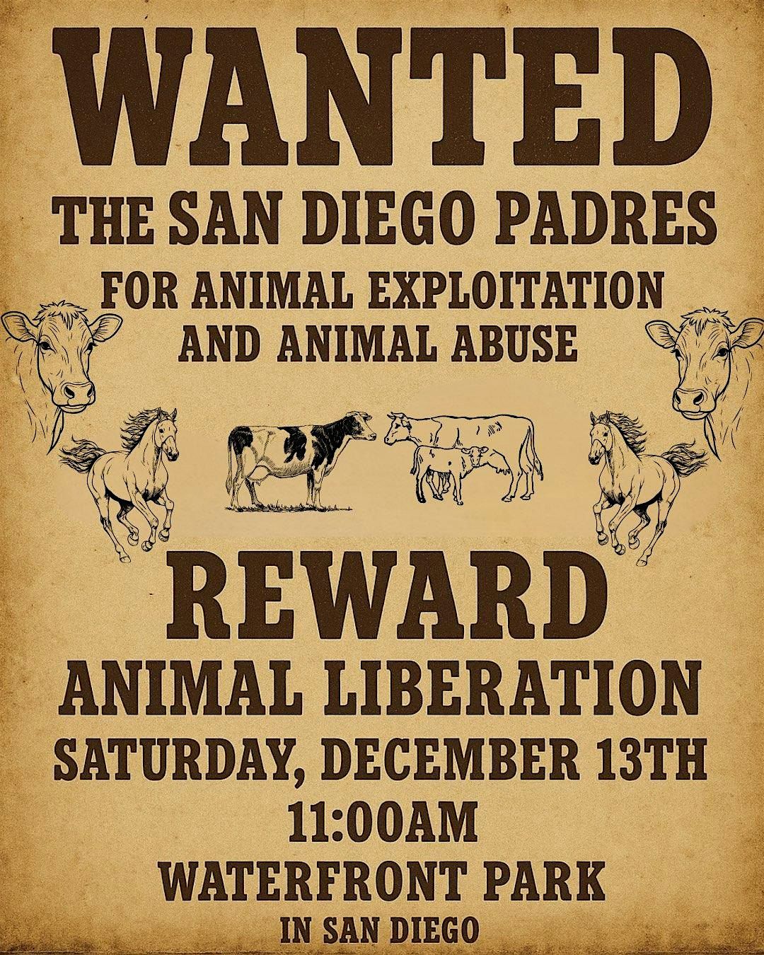 Rally to End Rodeos in San Diego