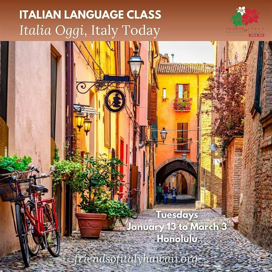 Italian Language Class\u2014 Discover Italy as it is lived today!
