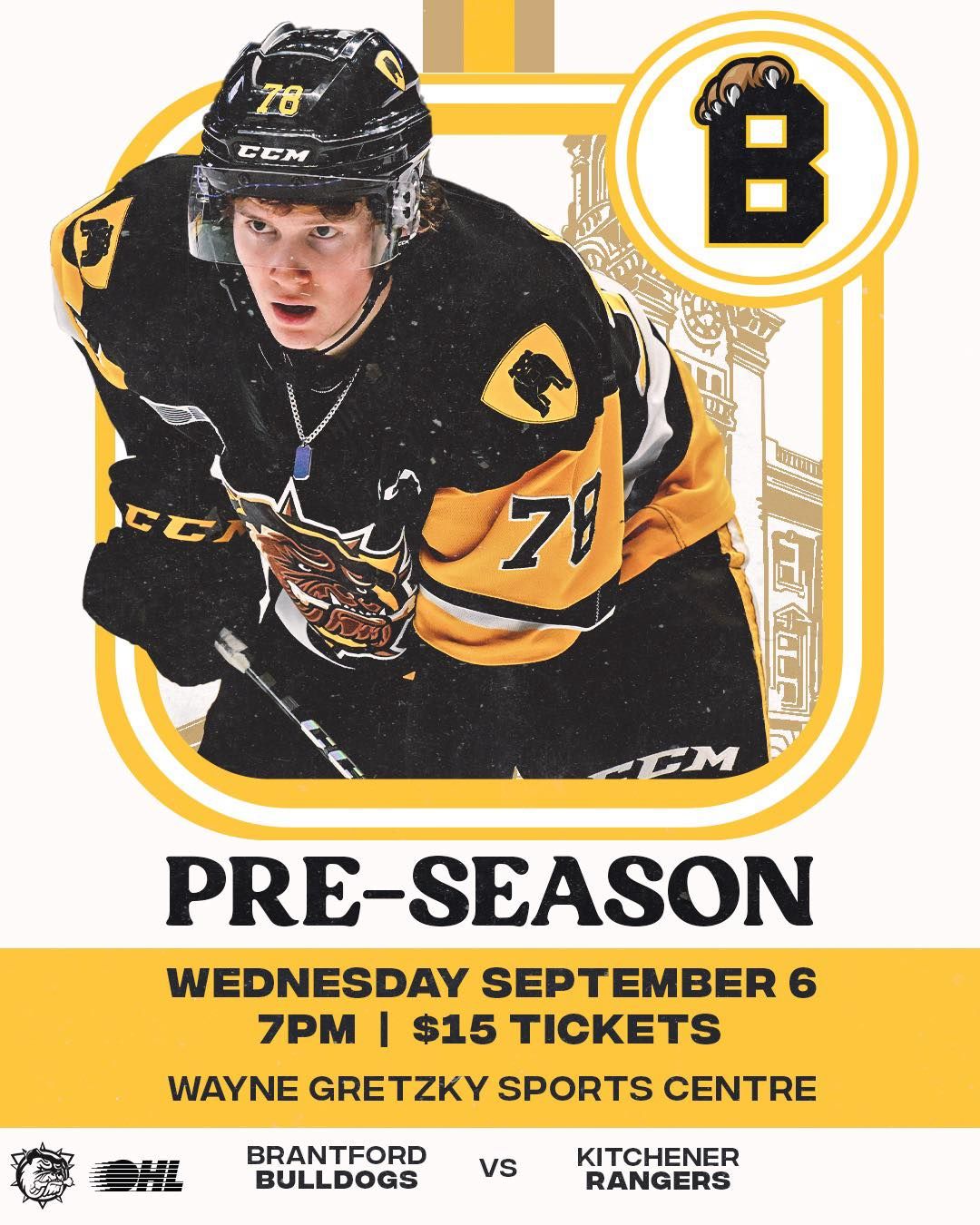 Guelph Storm at Brantford Bulldogs at Brantford and District Civic Centre