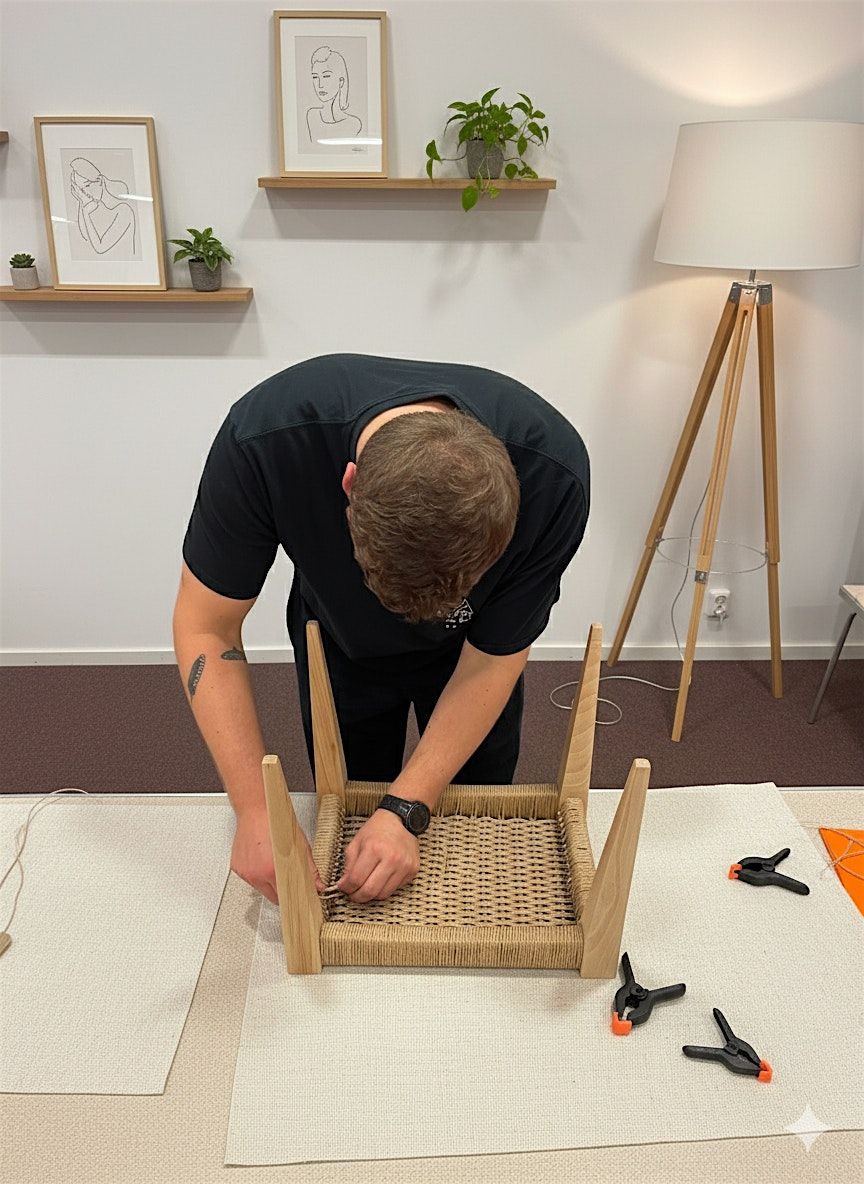 Danish cord weaving - make your own stool over 3 evenings