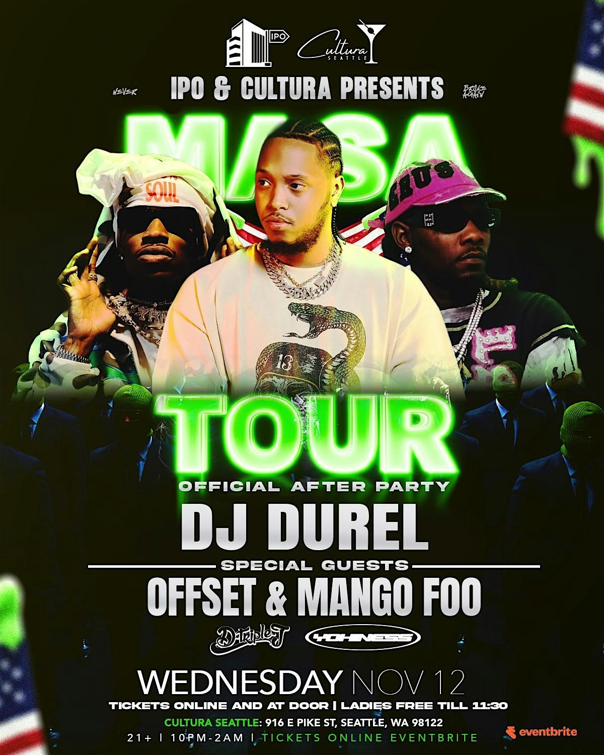 DJ Durel official after party special guests OFFSET & MANGO FOO