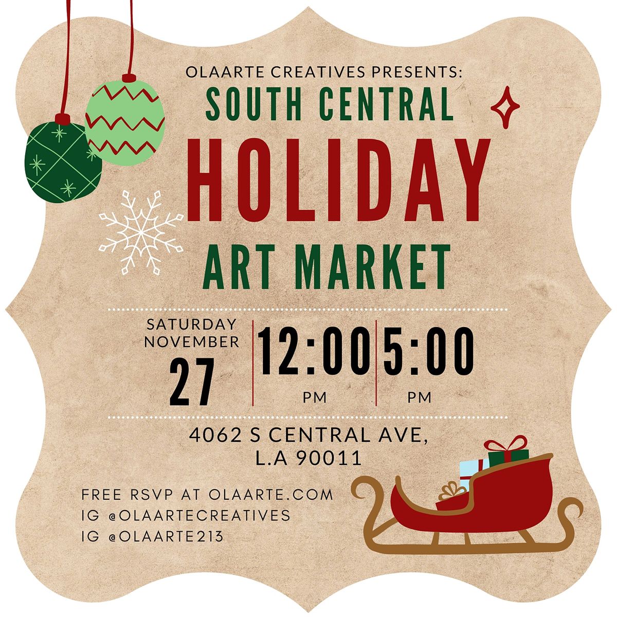 South Central Holiday Art Market