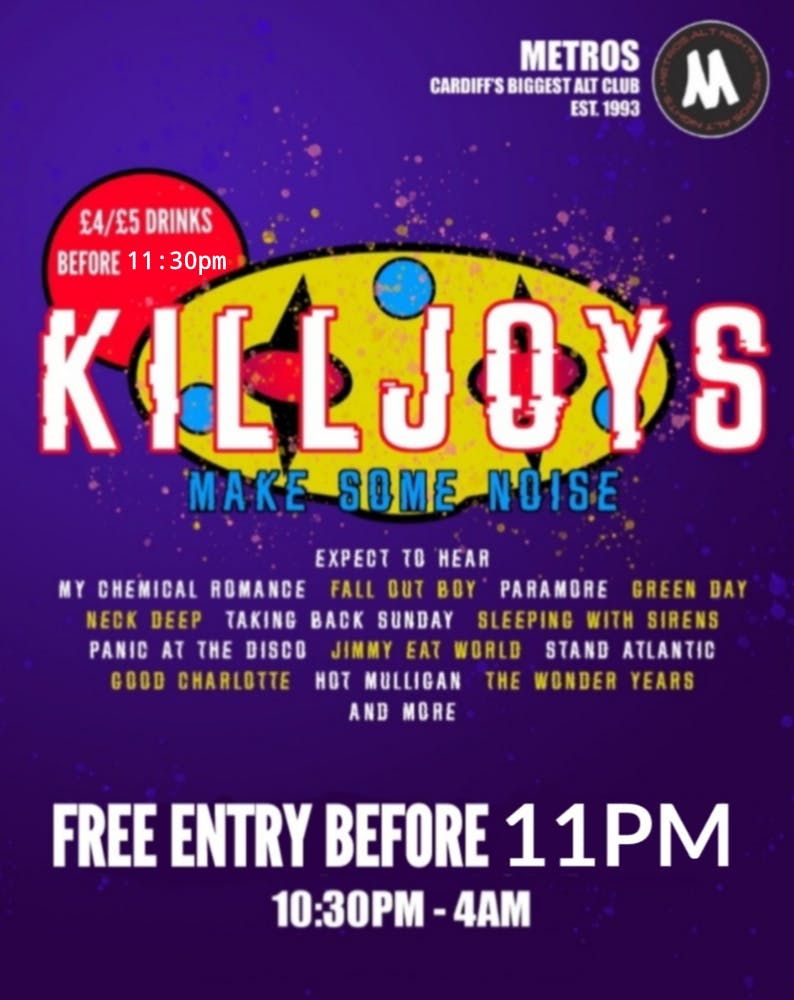 Killjoys - Friday 28th November