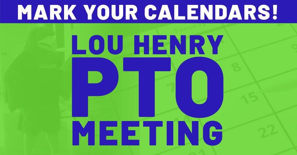 December PTO meeting at Lou Henry Elementary School, Waterloo on 6th ...