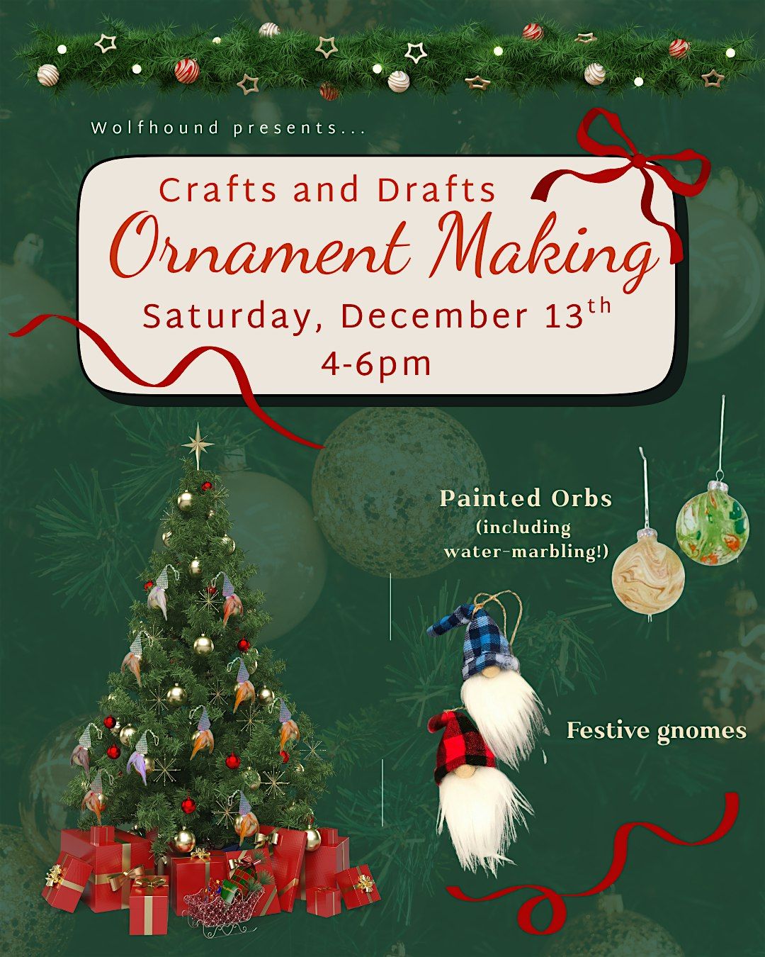 Crafts & Drafts Ornament Making!