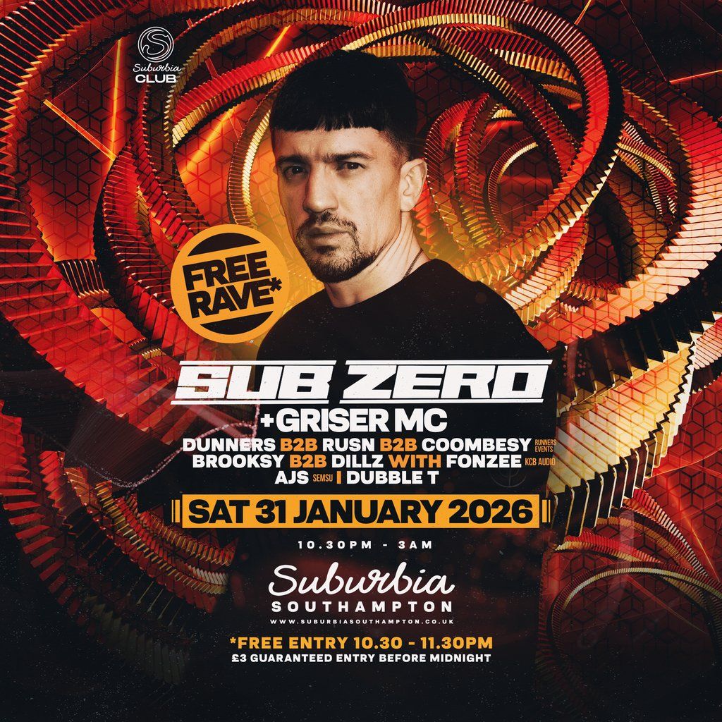 Suburbia Presents: Sub Zero Free Rave