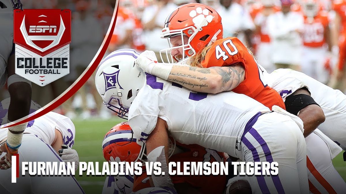 Furman Paladins at Clemson Tigers Football at Clemson Memorial Stadium