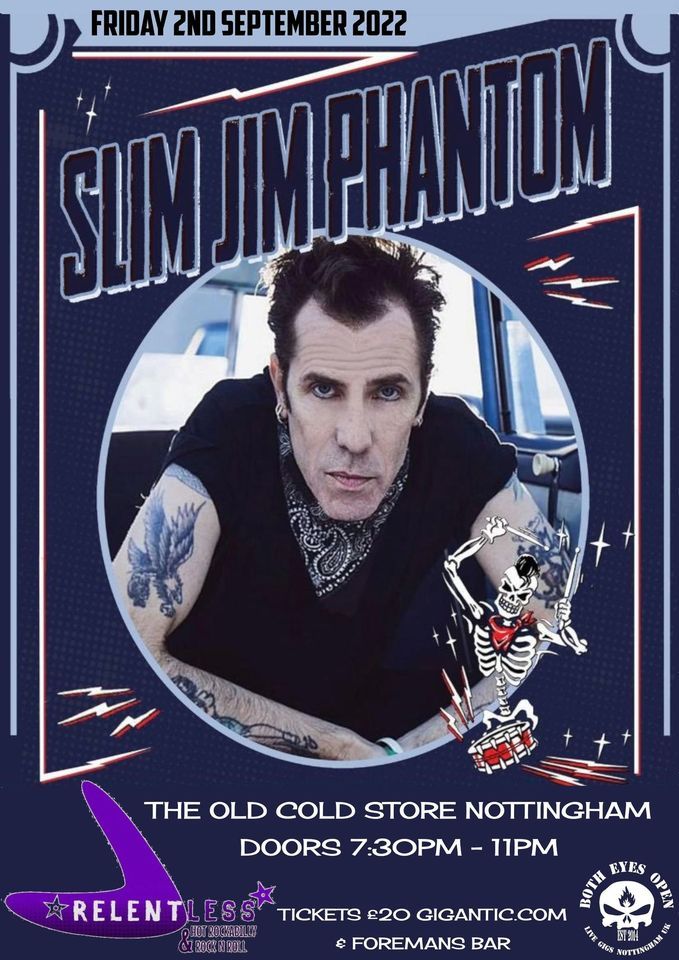 Jim Phantom Slim Jim Phantom Trio (Stray Cats fame) + Relentless Hot Rockabilly ...