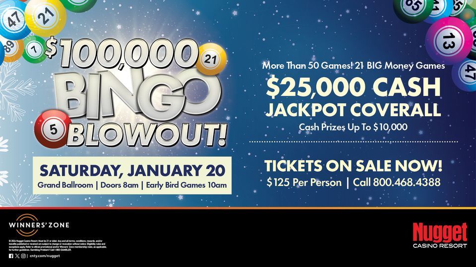 Bingo Blowout Nugget Casino Resort Sparks NV January 20 2024 bingo-blowout-nugget-casino-resort-sparks-nv-january-20-2024