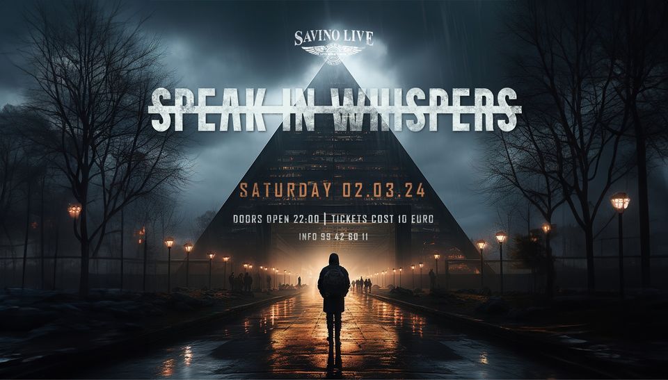 Speak In Whispers at Savino Live | Savino Live Music Venue, Larnaca ...