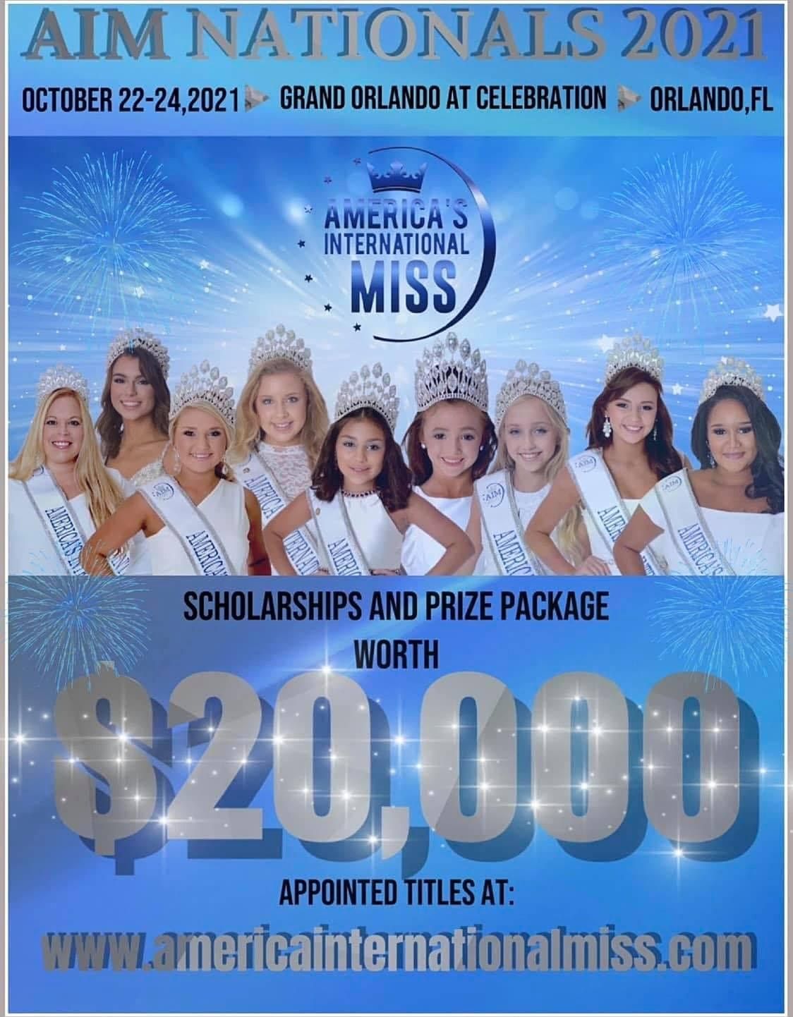 21 Americas International Miss Finals The Grand Orlando Resort At Celebration Kissimmee Fl October 22 To October 24