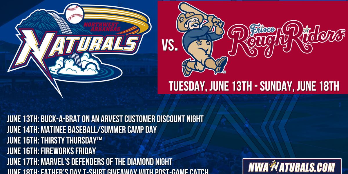 Frisco Roughriders vs. Northwest Arkansas Naturals