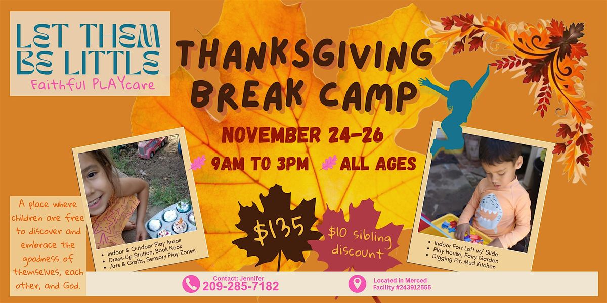 Kids' Thanksgiving Break Camp