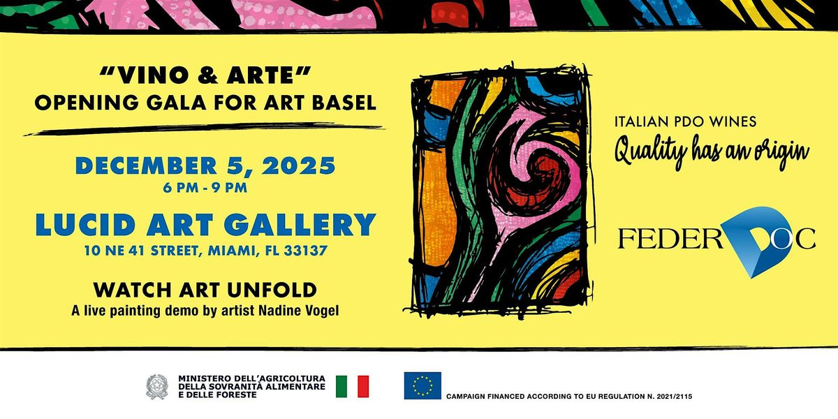 Federdoc Presents \u201cVino & Arte\u201d  for Art Basel (Miami Art Week)