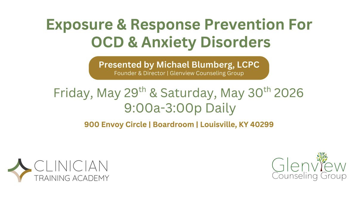 Exposure & Response Prevention For OCD & Anxiety Disorders