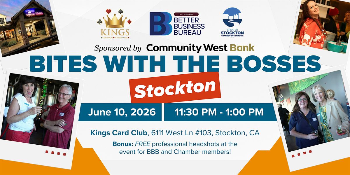 Bites with the Bosses in Stockton - A BBB Lunch Mixer