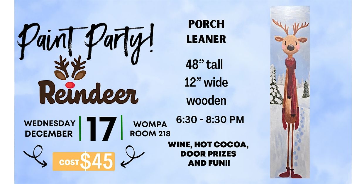 Reindeer Wooden Porch Leaner-Back by popular demand!