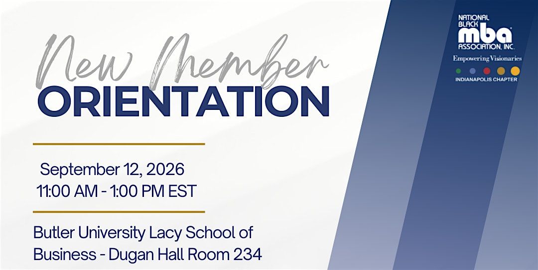 New Member Orientation
