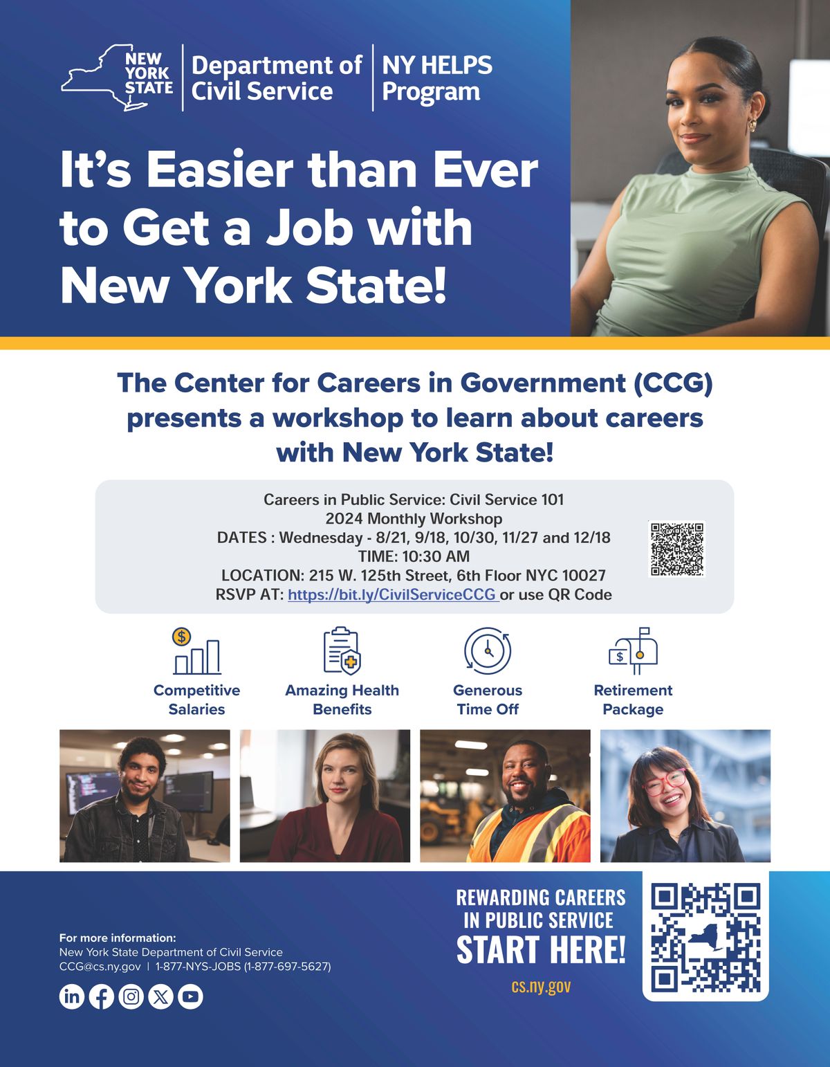 Glens Falls Workshop: Learn about Civil Service Careers and NY HELPS