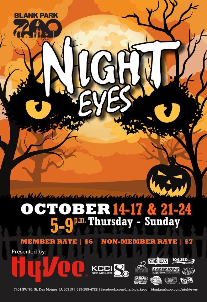 Blank Park Zoo Night Eyes Blank Park Zoo, Des Moines, IA October